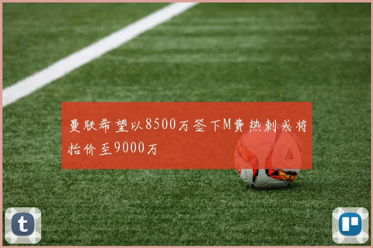 曼联希望以8500万签下M费热刺或将抬价至9000万